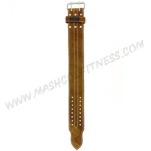 High Quality 13mm Suede Leather Powerlifting <b>Belt</b> 4 <b>Wide</b> Double Pin Prong Buckle Customizable Logo Weight Lifting Fitness <b>Belt</b> - Product Image 6