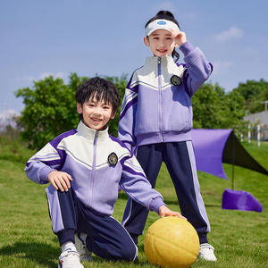 Uniforme Escolar Deportivo Unisex de Otoño, Nuevo, de Alta Calidad y a la Moda, Conjunto de Ropa para Niños y Niñas de Primaria - Product Image 4