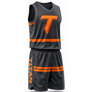 Ensemble de maillots de basket-ball professionnels, logo personnalisé, uniforme de basket-ball respirant, imprimé, anti-transpiration, séchage rapide, grande taille - Product Image 4