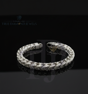 <b>Iced</b> <b>Out</b> Mens Diamond <b>Chain</b> Bracelet Cuban Link 10K 14K Gold VS1 VS2 Clarity 925 Silver Hip Hop Luxury Designer Jewelry - Product Image 3