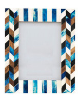 Bingkai Foto Kayu Solid Mewah Buatan Tangan dengan Inlay Tulang, Modern Minimalis Vintage Boho Elegan, Ramah Lingkungan, Dekorasi Rumah, Logo Dapat Disesuaikan