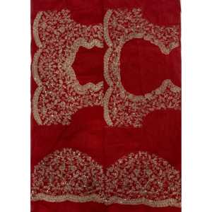 Saree de soirée avec broderie séquentielle et cordon - Product Image 1