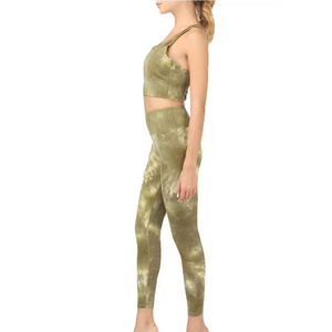 Conjunto de Yoga Deportivo, Cómodo y Elástico, Personalizado, para Mujer, Material Spandex/Nylon, Transpirable, Elástico en Cuatro Direcciones, Cintura Alta - Product Image 6