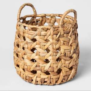 Set of 3 Natural Color Weaved Storage <b>Baskets</b> Hot Product Water Hyacinth <b>Basket</b> for Clothing Use - Product Image 5