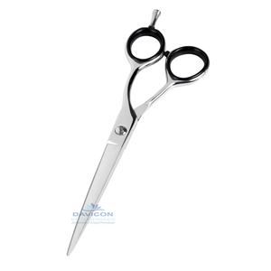 Tijeras de Barbero DAVICON de Acero Inoxidable de Alta Calidad con Anillo Negro |   Tijeras de Belleza y Peluquería |   Instrumentos de Belleza - Product Image 1