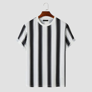 Vêtements de sport athlétiques personnalisés 2026, vêtements de compression pour la course à pied, vêtements de fitness pour hommes, t-shirts à col rond blanc et noir pour hommes - Product Image 1