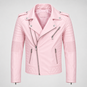 Chaqueta de Motociclista de Cuero Personalizada OEM de Alta Calidad al por Mayor, Unisex, Estilo Biker, Transpirable, con Logotipo Personalizado, MOQ Bajo - Product Image 2