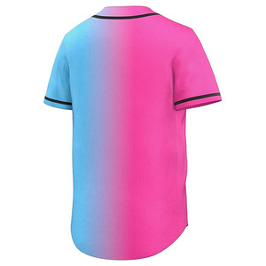 OEM Service Custom <b>Blank</b> Baseball Jersey Mens 100% Polyester Button Up Short Sleeve Quick Dry Team Uniform - Product Image 3