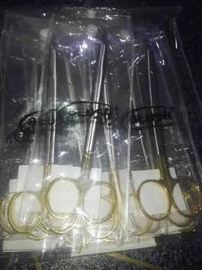 Meilleur porte-aiguille/porte-suture Surgiright TC Mayo Hegar, manuel, réutilisable, en acier inoxydable, avec inserts et anneaux dorés pour la coupe - Product Image 4