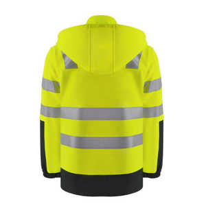Chaqueta de Seguridad de Alta Visibilidad para Hombre, Ropa de Trabajo de Verano, Reflectante, con Logotipo Personalizado, Impermeable, Transpirable, 100% Poliéster, para Exteriores - Product Image 3