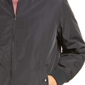 Blouson Bomber Confortable en Satin pour Homme Bleu avec Fermeture Éclair Multi-Poches Écologique Streetwear Vente en Gros pour Homme - Product Image 4