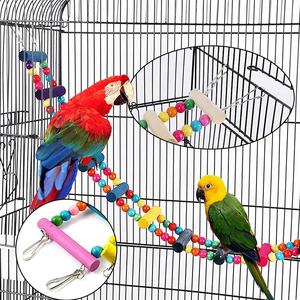 Vente chaude Oiseau Jouet Ensemble Coloré Pet Perroquet Jouets Balançoire À Mâcher Suspendu Cage Jouet Avec Cloche Oiseau Cage Accessoires - Product Image 2
