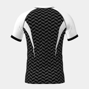 เสื้อแรชการ์ดแขนสั้นสีขาวเทาดำระดับพรีเมียม – เสื้อรัดรูปดูดซับความชื้นสำหรับฟิตเนสและการฝึกซ้อม - Product Image 2