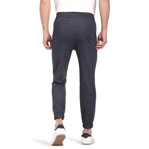 Pantalon à cheville haute pour hommes OEM respirant en nylon coton droit lettre imprimée couleur unie piste anti-rides décontracté Flair élastique - Product Image 3