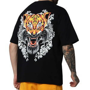 เสื้อยืดผู้ชายโอเวอร์ไซส์ผ้าคอตตอนพิมพ์ลายโลโก้ดิจิทัลสำหรับผู้ชายเสื้อยืดพิมพ์ลายพัฟ3D น้ำหนักมาก - Product Image 6