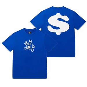 T-shirt imprimé pour homme 100 % coton, coupe ample, style urbain, séchage rapide, respirant, confortable - Product Image 1