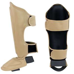 Espinilleras de Cuero con Cierre de Velcro, Protección Ligera para Boxeo, Kickboxing, MMA, Muay Thai, Adultos, Todas las Temporadas - Product Image 4