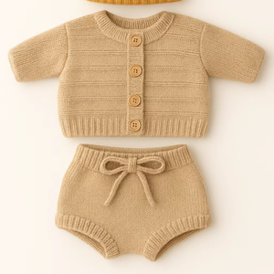 Conjunto de Ropa de Invierno para Bebés, Tejido de Algodón Suave, Ropa de Bebé Cómoda y Cálida, Uso Diario para Recién Nacidos, Talla Personalizada - Product Image 1