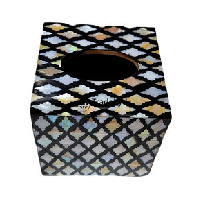 Porta pañuelos y caja decorativa hecha a mano con incrustaciones de hueso, ecológica y única, diseño personalizado, adorno para el hogar, Tradebyd - Product Image 6