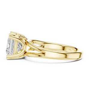 แหวนเพชรทรงปรินเซสคัท 1 กะรัต เพชรเพาะเลี้ยง ตัวเรือนทองคำแท้ 18k ขอบตัวเรือนแบบ Pinched Claw Knife Edge  รับรองโดย IGI ของขวัญสำหรับใช้ในชีวิตประจำวัน - Product Image 6
