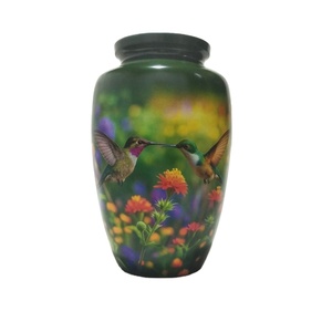 Urne en aluminium antirouille pour cendres humaines taille adulte - Urne funéraire en métal résistant à la corrosion - Vase commémoratif inaltérable pour funérailles - Product Image 1