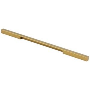 Poignée de meuble élégante en aluminium, profilée, pour tiroir, porte de placard, barre fine, finition PVD Or Noir - Product Image 6
