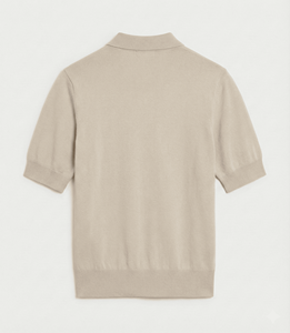 Sudadera de Punto de Algodón Sólido de Manga Corta de Alta Calidad para Hombre, Estilo Casual de Otoño, Corte Holgado, Cuello Bordado, Logotipo Privado Personalizado - Product Image 2