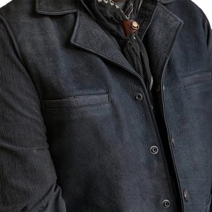 High Quality <b>Men's</b> Genuine <b>Leather</b> Vest Winter Use Sleeveless <b>Leather</b> Vests Custom Slim <b>Waistcoats</b> Casual Outerwear Windproof - Product Image 6