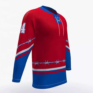 Maillots de hockey sur glace au design le plus récent, taille personnalisée, maillots de hockey sur glace pour adultes, uniforme de hockey sur glace respirant, maillots personnalisés - Product Image 2