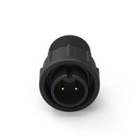 Connecteur de taille B 2 broches en nylon moulé avec câble, étanche IP67, usage industriel, 5A 250V