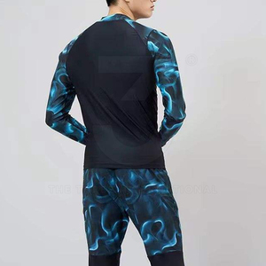 Factory Direct Price <b>Men</b> Rash Guards Spandex/Polyester Quick Dry Elastic Waistband Comfortable <b>Compression</b> Top for Adult - Product Image 6