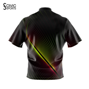 <b>Bowling</b> Jersey Uniform Names Custom Team Numbers Digital Sublimation Printing 100% Polyester - Product Image 2