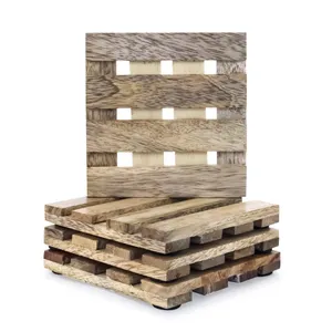 Posavasos de Madera de Olivo Ecológicos de la Mejor Calidad, Posavasos Modernos para Tazas de Té y Café, Artículos de Decoración para el Hogar Más Vendidos, Accesorios de Cocina - Product Image 1