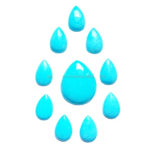 Đá Mài Tròn Hình Quả Lê Hình Quả Lê Màu Ngọc Lam Tự Nhiên Arizona Đá Quý Rời Kích Cỡ Miễn Phí Trang Sức Chất Lượng Cao Làm Đá Màu Xanh Ngọc Lam - Product Image 2