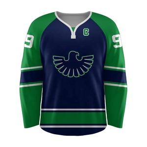 Logo OEM personnalisable Maillot de hockey sur glace Short Chaussettes Vêtements de sport avec broderie en sergé Inclusion du nom de l'équipe - Product Image 1