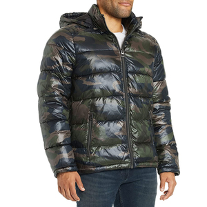 Custom Logo Outdoor Canvas Stand Lightweight <b>Waterproof</b> Breathable <b>Warm</b> Puffer Winter <b>Jacket</b> Long Sleeve 100% Nylon Patchwork - Product Image 6