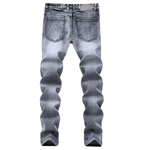Custom New Design <b>Men</b> Fashion <b>Jeans</b> <b>Trouser</b> OEM Denim Ripped Hip Hop Streetwear Stretch <b>Men</b> <b>Jeans</b> - Product Image 2