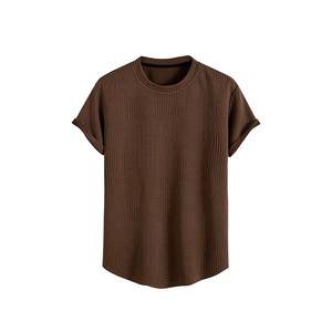 Fabricante Profesional de Camisetas de Corte Regular, Camiseta de Cuello Redondo de Algodón, Impresión de Logotipo Personalizado - Product Image 5