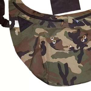 Camouflage Multi-Pocket Crossbody Utility <b>Bag</b> with Breathable Strap and 100% Acrylic - Product Image 2