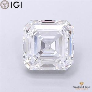 Diamant de laboratoire CVD certifié IGI, 4,01 carats, taille Asscher, couleur D, clarté VVS2, idéal pour les bijoux de créateurs sur mesure - Product Image 1