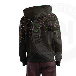 Sudadera con Capucha Unisex de Felpa de Algodón Liso, Suave y Cálida para Invierno, con Pedrería, Estilo Casual Urbano, Servicio OEM para Hombre - Product Image 5