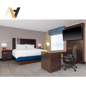Muebles para habitaciones de invitados estilo Hampton que ahorran espacio - Muebles de MDF y laminado para hoteles - OEM/ODM de fábrica en Vietnam - Product Image 4