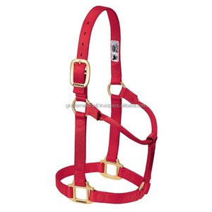 Harnais pour cheval en nylon de haute qualité, coloré, durable, avec des accessoires en laiton ou en acier inoxydable, style moderne. - Product Image 2