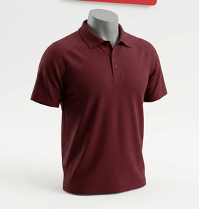 Men's Meroon for <b>Shirt</b> Short Sleeve Turn-down <b>Collar</b> Regular Fit Custom Material Solid Color Breathable Quick Dry All Season - Product Image 1