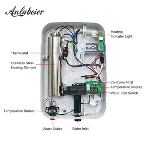 Chauffe-<span class=keywords><strong>eau</strong></span> électrique instantané 220V pour salle <span class=keywords><strong>de</strong></span> bain et cuisine, puissance 2.2kW, 3.3kW, 5.5kW, fabrication OEM - Product Image 3