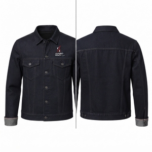 Inspired Button Front <b>Men</b> <b>Denim</b> <b>Jacket</b> Outerwear with Durable Cotton Fabric Long Sleeves and Casual Streetwear Appeal <b>Men</b> <b>Denim</b> - Product Image 3