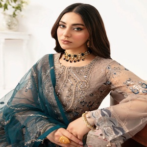 <b>Eid</b> Sale Indian and <b>Pakistani</b> Heavy Embroidery Work <b>Dresses</b> <b>Pakistani</b> and Indian Salwar Kameez Three Piece Saari for Women - Product Image 5