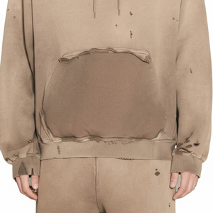 Survêtement streetwear surdimensionné effet délavé pour homme – Qualité supérieure, léger, effet délavé, pull-over - Product Image 6
