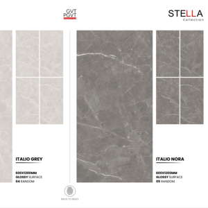 Azulejos de porcelana de alto brillo 60x120cm 600x1200mm 24x48 pulgadas, elegantes azulejos para pisos interiores para proyectos de casas, hoteles y oficinas. - Product Image 1