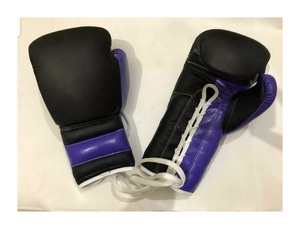 Gants de boxe MMA de style mexicain personnalisés en gros, en cuir véritable, à lacets, avec poignées antidérapantes et design respirant - Product Image 1